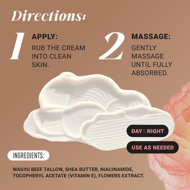 Light Grass Fed Beef Tallow Moisturizer Cream 5Oz Shea Butter, Vitamin E Beef Tallow For Face & Body Tallow Face Moisturizer & Beef Tallow Face Cream Beef Tallow Lotion & Beef Tallow For Skin