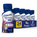 Ensure High Protein Nutritional Shake With Fiber & Original Vanilla Liquid Nutrition Shake With Fiber | Gluten Free Meal Replacement Shake | 24 Pack | Bottle
