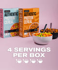 Authentic High Protein Cereal Fruity Citrus Splash Flavor 21g Protein Low Sugar Low Carb Gluten Cereal Healthy Breakfast and Snack Cereal 4 Servings