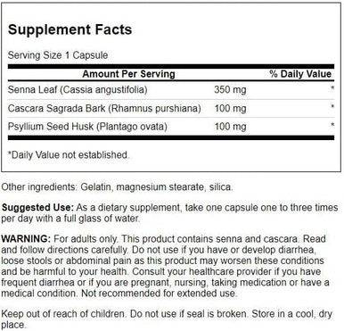 Swanson Senna Psyllium Cascara Complex GI Tract Regularity Support 90 Capsules