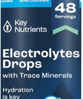Key Nutrients Trace Minerals Liquid Electrolytes Rapid Hydration & Muscle Recovery 4Oz - 72 Trace Minerals, Unflavored Electrolyte Drops For Drinking Water, Sodium Post Workout & Recovery, 48 Servings
