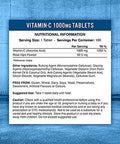 Applied Nutrition Vitamin C 1000mg 100 tablets (3 Months Supply) L Ascorbic Acid With Rose Hips Immune System Support Suitable For Vegans and Vegetarians