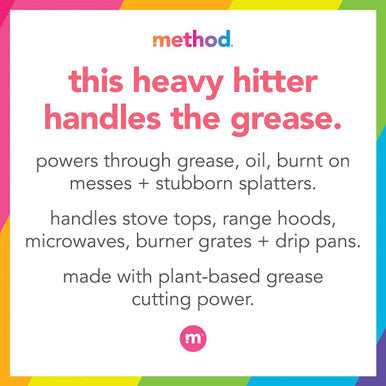 Method Heavy Duty Degreaser Lemongrass Scent Oven Cleaner & Stove Top Cleaner 28 Oz Spray Bottles (Pack of 8)
