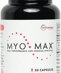 Microbiome Labs MyoMax - 100% Soy-Free Vitamin K2 (MK-7) Supplement - VIT K2 with Calcium Pyruvate to Support ATP Production, Muscle & Cardiovascular Health - Helps Extend Peak Fitness (30 Capsules)