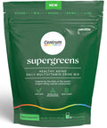 Centrum Supergreens - Superfood Powder & Multivitamin For Adults Greens Powder With Spirulina Mushroom Prebiotics & Enzyme Blend 30-Day Supply