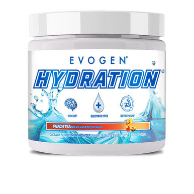Evogen Hydration - Electrolytes Powder | Sugar-Free Electrolyte Powder Supplement for Hydration Energy and Recovery | Coconut Water B Vitamins Potassium | Peach Tea| 30 Servings
