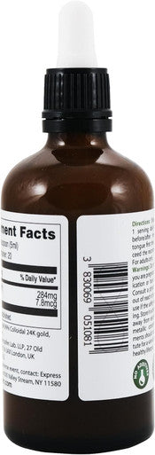 Heiltropfen Ormus with 24K Gold 3.4 Fl Oz - 100 ml | Concentrated Orme | Atomic Minerals |