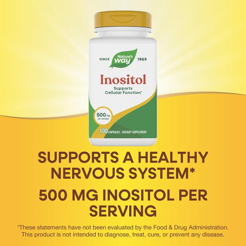 NatureS Way Inositol 500 Mg Per Serving 100 Capsules