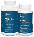 Dr. Tobias Colon Health Bundle with Colon 14 Day Cleanse Psyllium Daily Supporting Healthy Bowel Movements