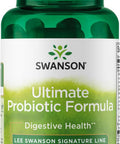 Swanson Ultimate Probiotic Formula Digestive Health Immune System Support 66 Billion CFU Prebiotic NutraFlora scFOS 30 DRcaps Veggie Capsules (Caps)