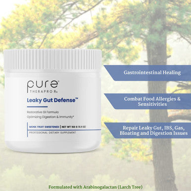 Leaky Gut Defense 30 Servings GI Repair Contains 3g LGlutamine Licorice Root deglycyrrhized Aloe Leaf Arabinogalactan SteviaFree Sweetened with Monk Fruit Pharmaceutical Grade