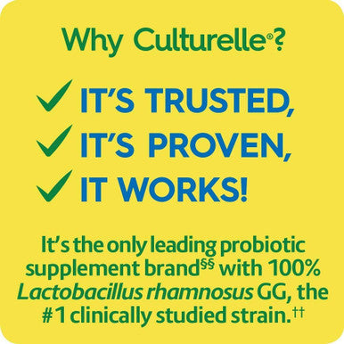 Culturelle Health Wellness Daily Probiotic Supplement For Men and Women Supports Natural Immune Defense With a Proven Effective Probiotic 15 Billion CFUs 30 Count