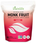 Durelife Golden Monk Fruit Sweetener, 1:1 Sugar Replacement, Keto Diet Friendly, Zero Calorie, Kosher Sugar Substitute, Golden - 10 lb Bulk Size