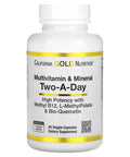 California Gold Nutrition Multivitamin And Mineral Two-A-Day 60 Veggie Capsules
