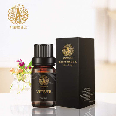 Aromatherapy Essential Oils, Vetiver Aromatherapy Essential Oils (0.33 oz - 10ml), 100% Pure Essential Oils Vetiver Scent for Diffuser, Humidifier, Massage, Aromatherapy, Skin & Hair Care