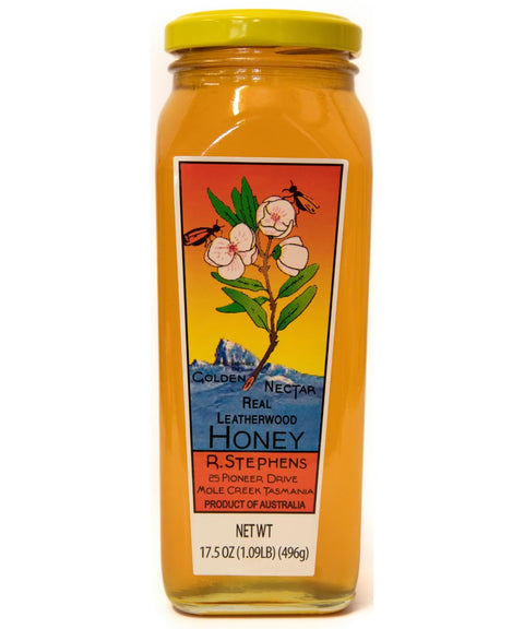 Golden Nectar Organic Leatherwood Honey by R. Stephens ÃƒÂ¢Ã¢â€šÂ¬Ã¢â‚¬Å“ 500g Jar ÃƒÂ¢Ã¢â€šÂ¬Ã¢â‚¬Å“ Product of Tasmania, Australia