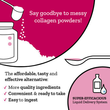 GOLD COLLAGEN Superdose Skin Care- Collagen Nutritional Supplements for Women & Men with Vitamin C Biotin Hyaluronic Acid Zinc Anti-Ageing Liquid for Hydrated Skin Hair Growth Strong Nails 300ml