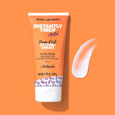 Marc Anthony Instantly Thick Biotin Styling Cream - Biotin & Vitamin E Hair Thickening Cream to Make Hair Thick & Full - Volumizing Lightweight Thickening Hair Product for Fine, Dry Dull Hair