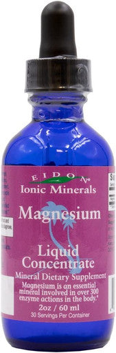 Eidon Liquid Magnesium Concentrate Supports Muscle Relaxation Ionic Bioavailable AllNatural Vegan Gluten No Additives or Preservatives Magnesium Liquid 2 Ounce Bottle