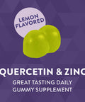 Nature'S Way Quercetin Gummies With Zinc, Immune Defense Support*, Powerful Antioxidant*, Lemon Flavored, 60 Gummies
