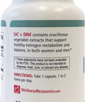 I3C DIM for Healthy Estrogen Metabolism Detoxification 60 Capsules 300mg I3C 100mg DIM Vegan Gluten