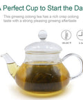 Fullchea - Ginseng Oolong Tea - Oolong Tea Loose Leaf - Imperial Ginseng Tea - Natural Ren Shen with Unique Aroma and Taste 8oz / 226g