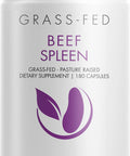 Codeage Grass Fed Beef Spleen Supplement - Freeze Dried, Non-Defatted, Desiccated Beef Spleen Bovine Pills Glandulars Meat Pasture Raised Argentina Beef Vitamins for Spleen - Non-GMO -180 Capsules