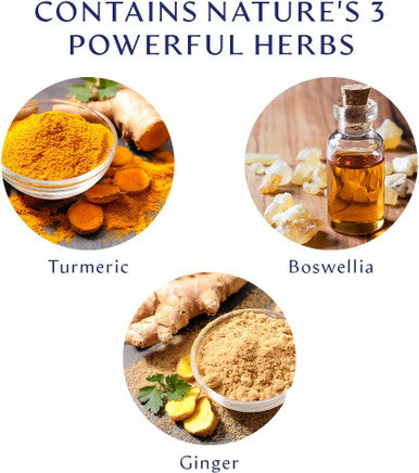 Bodyhealth Inflam Relief, Joint Supplement, Relief For Back, Knees, Hands, With Turmeric, Boswellia, Ginger, All Natural, Non-Gmo, Gluten (90 Capsules)