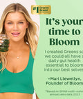 Bloom Nutrition Greens and Superfoods Powder for Digestive Healt hGreens Powder Digestive Enzymes Probiotics Spirulina Chlorella for Bloating & Gut Support Green Juice 30 SVG Strawberry Kiwi