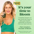 Bloom Nutrition Greens and Superfoods Powder for Digestive Healt hGreens Powder Digestive Enzymes Probiotics Spirulina Chlorella for Bloating & Gut Support Green Juice 30 SVG Strawberry Kiwi