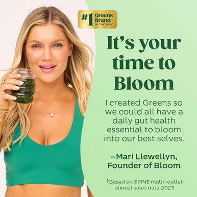 Bloom Nutrition Greens and Superfoods Powder for Digestive Healt hGreens Powder Digestive Enzymes Probiotics Spirulina Chlorella for Bloating & Gut Support Green Juice 30 SVG Strawberry Kiwi