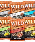 Wild Dutchman Roasted Sunflower Seeds, 6-Flavor Variety Pack, 5.5 oz 6-Pk | Original, Cheddar Dill, Flamin' Bacon, Spicy Cheeseburger, Ranch & Open Pit BBQ, small-batch roasted, resealable bag