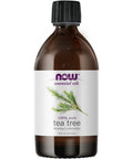 NOW Essential Oils, Tea Tree Oil, Cleansing Aromatherapy Scent, Steam Distilled, 100% Pure, Vegan, Child Resistant Cap, 16-Ounce