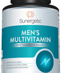 Sunergetic Premium Men S Support Supplement Powerful Multivitamin Supports Energy, Stamina, Endurance & Stress Management With Zinc, Ashwagandha, Maca, L-Carnitine & Vitamins 120 Capsules