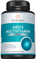 Sunergetic Premium Men S Support Supplement Powerful Multivitamin Supports Energy, Stamina, Endurance & Stress Management With Zinc, Ashwagandha, Maca, L-Carnitine & Vitamins 120 Capsules