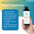 Liquidhealth Vegan Liquid Iron Supplement with SunActive & Ferrochel Iron - Natural Energy Immune System & Metabolic Support Increase Mental Clarity Prenatal/Postnatal - Non-GMO Sugar (16 oz)