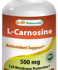 Best Naturals L-Carnosine 500 mg 100 Vcaps (100 Count (Pack of 1))