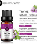 Thyme Essential Oil (10ML), 100% Pure Natural Aromatherapy Thyme Oil for Diffuser