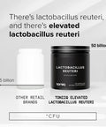 Toniiq 50 Billion CFU Lactobacillus Reuteri Probiotic 50mg per Serving L Reuteri Probiotics Highest CFU Count Lactobacillus Reuteri Probiotic 60 Vegetarian Capsules 60 Servings