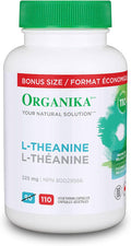 Organika Activated Charcoal | Organika L-Theanine Bonus Size 110 Vcaps (Relaxation Promotion, Stress Support)