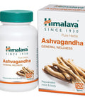 Himalaya Organic Ashwagandha 60 Day Supply Herbal Adrenal Support for Stress Relief Energy Support and Occasional Sleeplessness USDA Organic Non-GMO Vegan Gluten Free 670 mg 60 Caplets