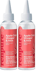 RENPURE Plant Based* Apple Cider Vinegar Scalp Serum for Dull Hair, 4oz | ACV rinse with Aloe detoxifies, loosens buildup and oil, soothes, leaving scalp feeling fresh and dull strands shiny daily