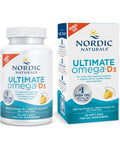 Nordic Naturals Ultimate Omega-D3 Lemon Flavor 1280 mg Omega-3 + 1000 IU Vitamin D3-90 Soft Gels Omega-3 Fish Oil - EPA and DHA - Promotes Brain Heart Joint and Immune Health 45 Servings
