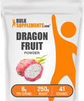 Bulksupplements.Com Dragon Fruit Powder - Dragon Fruit Supplement, Pink Pitaya Powder - Gluten Free, 6G Per Serving, 250G (8.8 Oz) (Pack Of 1)