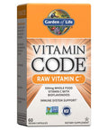 Garden of Life Vitamin Code Raw Vitamin C - 60 Capsules, 500mg Whole Food Vitamin C, Fruit & Veggie Blend, Probiotics, Vitamin C Capsules, C Vitamins Supplements for Adults, Vegan, Gluten Free
