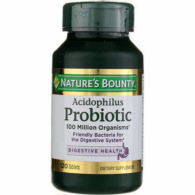 Nature's Bounty Probiotic Acidophilus Tablets 120 Ea (Pack Of 5)