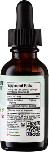 Maxi Health Stinging Nettle Leaf and Goldenseal Root Blend - Alcohol Stinging Nettle Tincture with Organic Nettle Leaf (Urtica Dioica) - Urinary Health Kidney Support - Nettle Extract Liquid Drops 1 fl oz