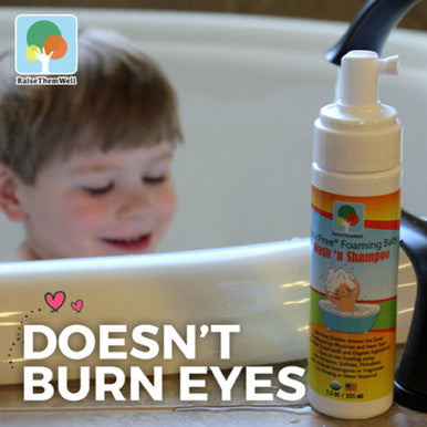 Certified ToxicFree Foaming Baby Wash N Shampoo. Guaranteed to Be 100% Free of Any s, Toxins, or Hormone Disruptors