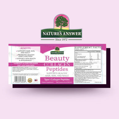 Nature'S Answer Beauty Collagen Peptides 8 Fluid Ounces | Hair Skin & Nail Support | Gluten- | Alcohol- | Non-GMO | Cruelty- | Single Count
