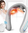 Electric Pulse Neck Massager With Heat For Pain Relief Fsa Or Hsa Eligible 10 Modes 15 Intensities Therapy Deep Tissue Trigger Point Intelligent Massager Cordless Gifts For Men Women